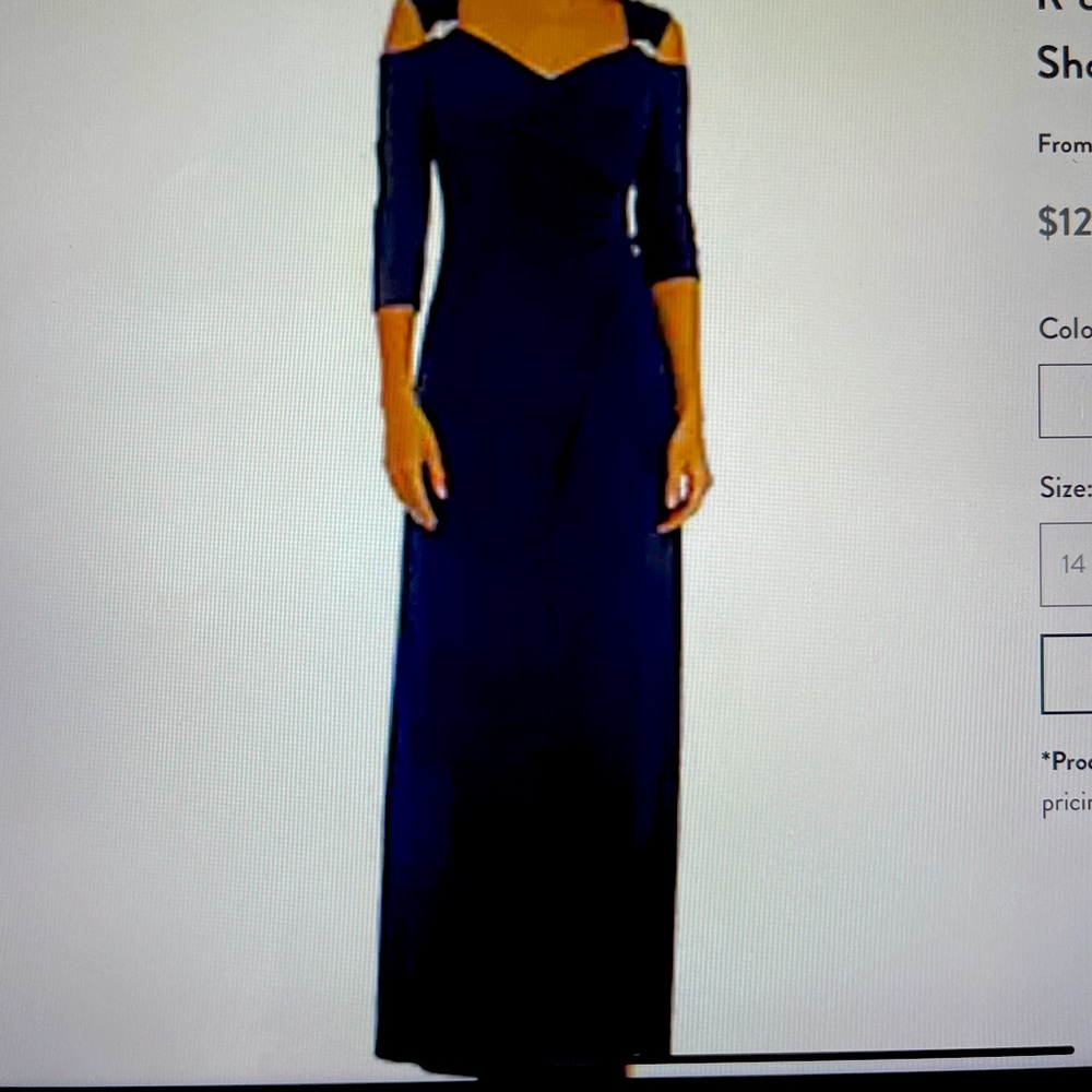 R&M Richards Navy Gown